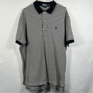Mens Polo Ralph Lauren Black and White Striped Shirt 0648